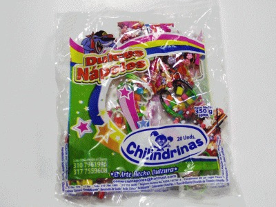 0715 - Manilla Silicona con Mini Chicle Sachet