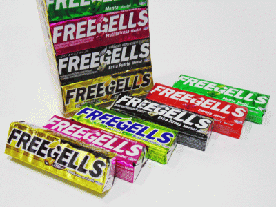 Menta Freegells Surtida en Barra